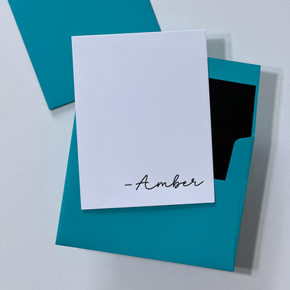 Amber | Personalized Note Cards Set