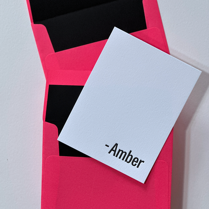 Amber | Personalized Note Cards Set