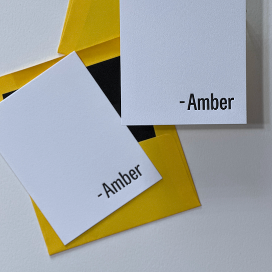 Amber | Personalized Note Cards Set