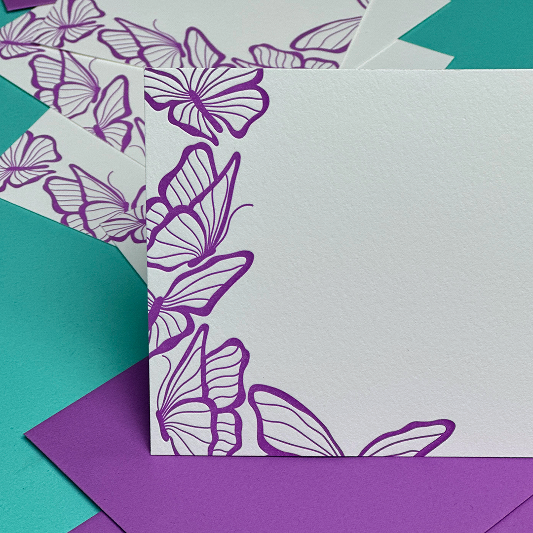 Butterfly | Letterpress Notecard Set