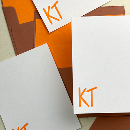 Custom Stationery Sets | Letterpress Note Card  Custom Sets