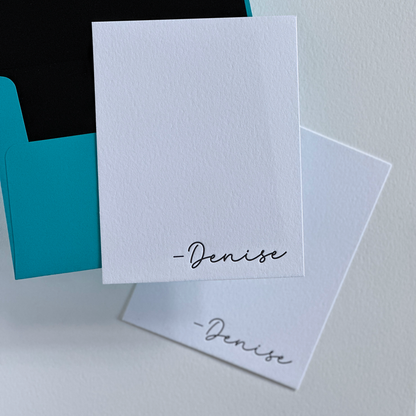 Denise | Personalized Note Cards Set