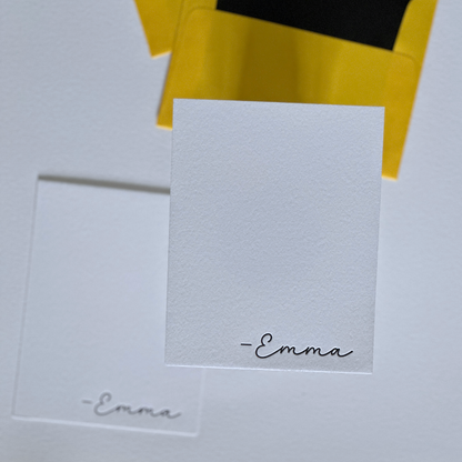 Emma | Personalized Note Cards Set