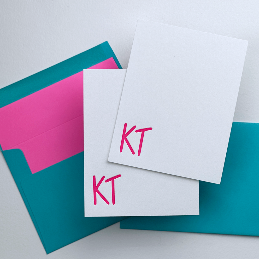 Custom Stationery Sets | Letterpress Note Card  Custom Sets