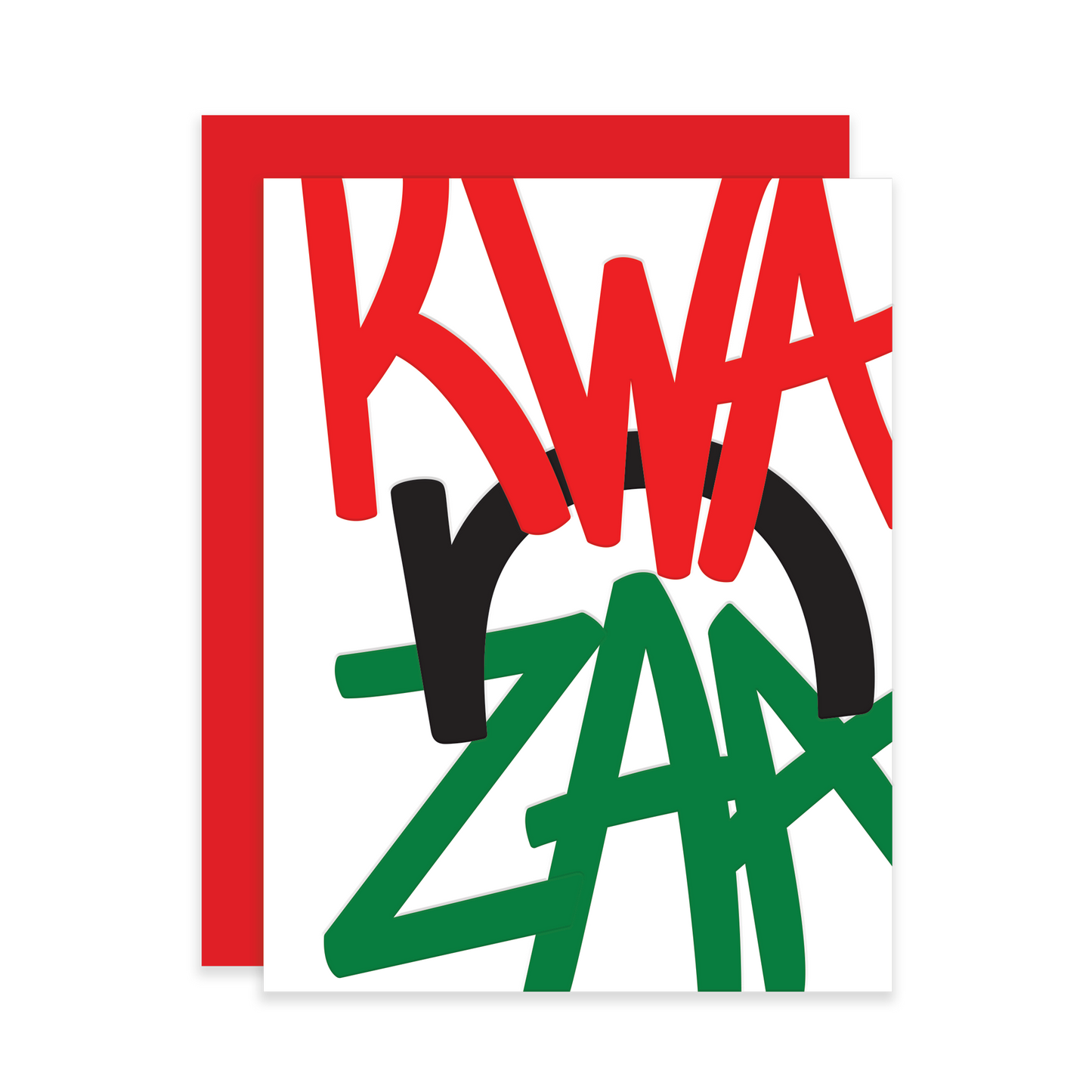 KWA-N-ZAA, Letterpress Greeting Card