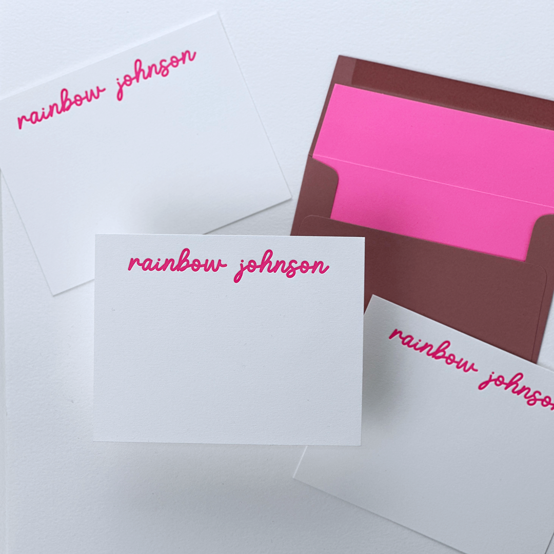 Personalized Stationery Set (The Nudes) | Custom Note Card Sets