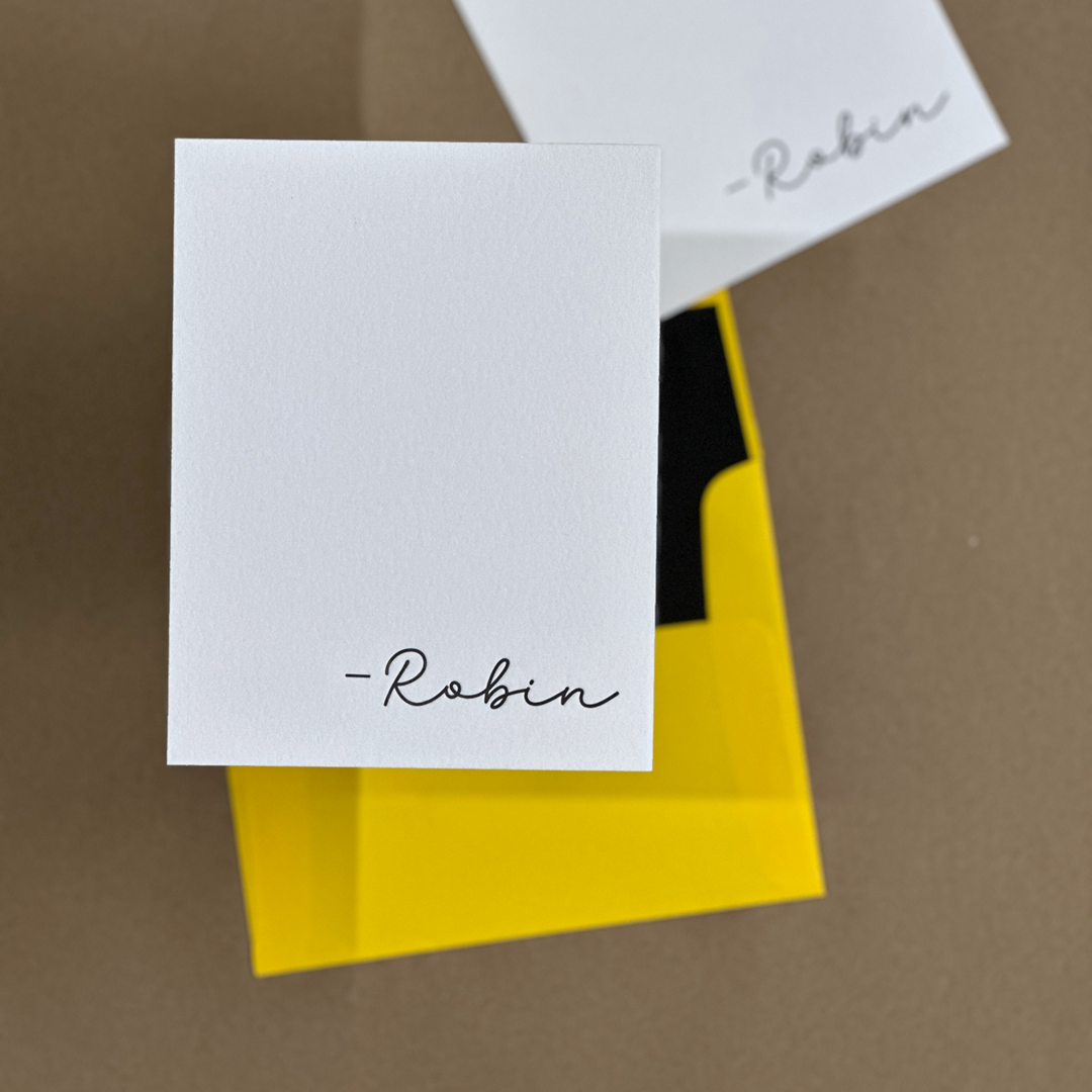 Robin | Personalized Note Cards Set