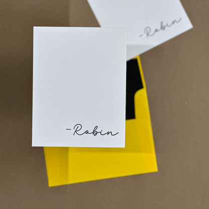 Robin | Personalized Note Cards Set