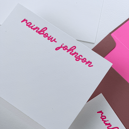 Personalized Stationery Set (The Nudes) | Custom Note Card Sets