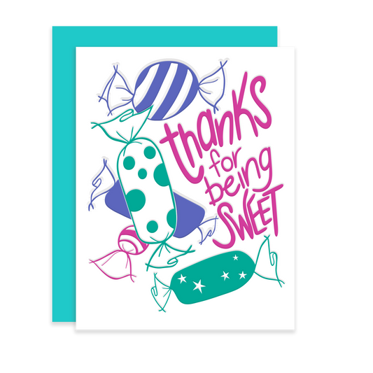 Sweet Thank You | Letterpress Card