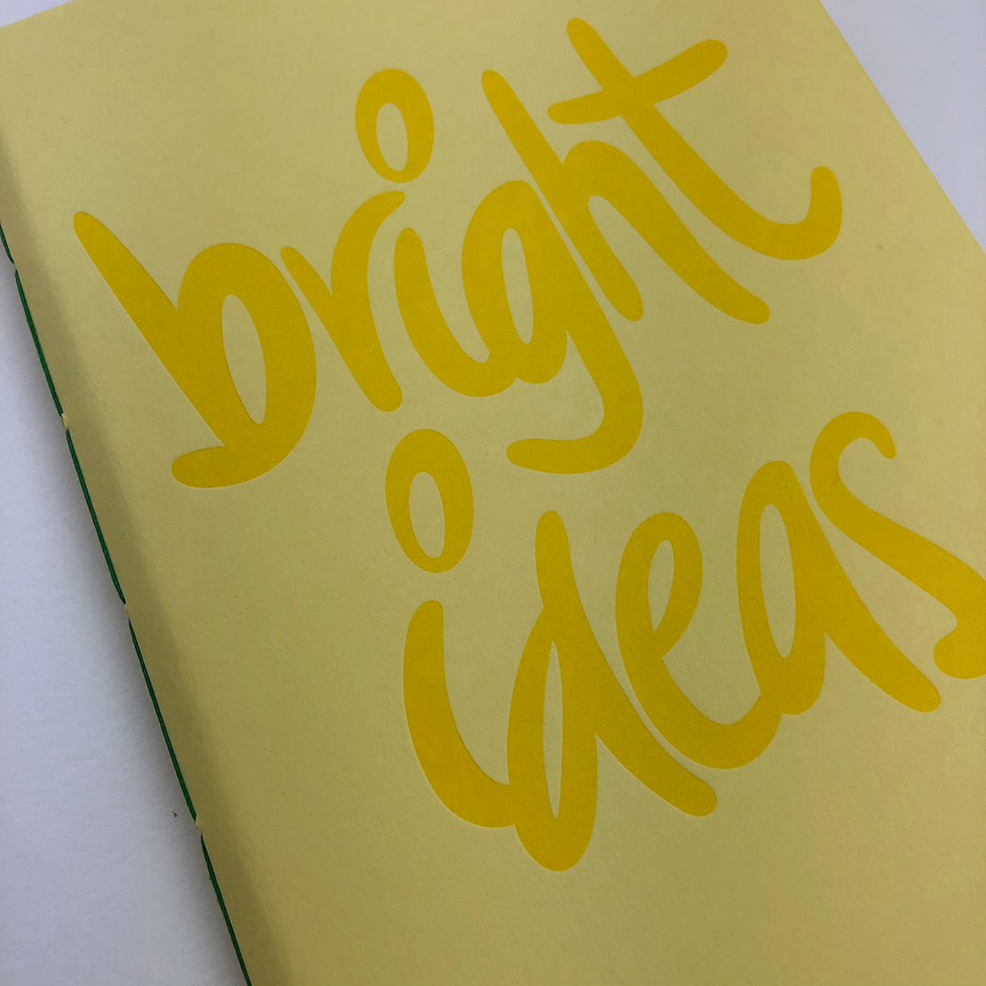 Bright Ideas- Large Notebook | Letterpress Bullet Journal