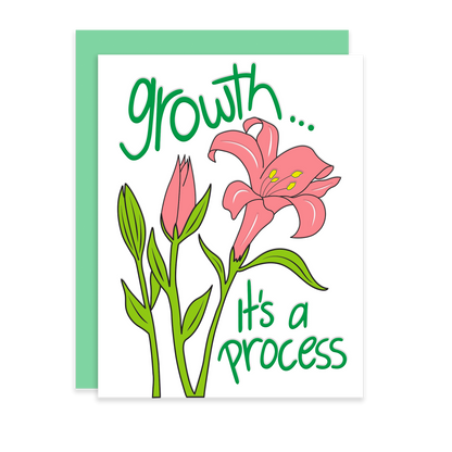Growth is a Process, Letterpress Card