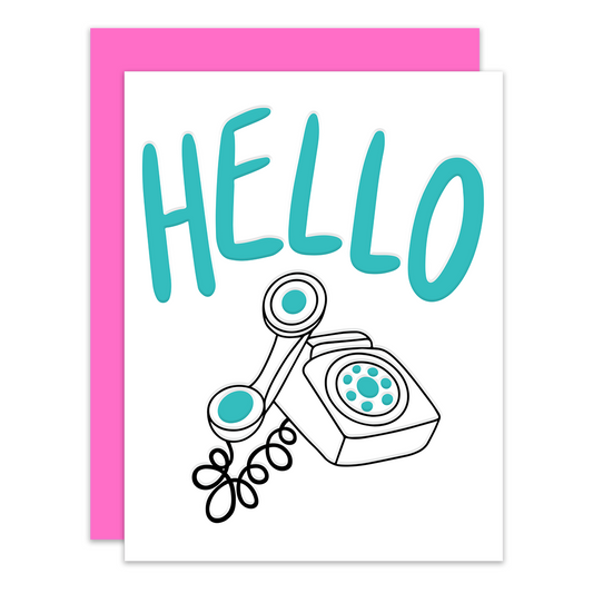 Saying Hello! | Letterpress greeting card
