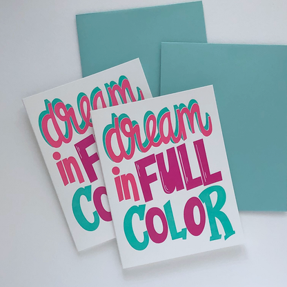 Dream in Color | Letterpress Card