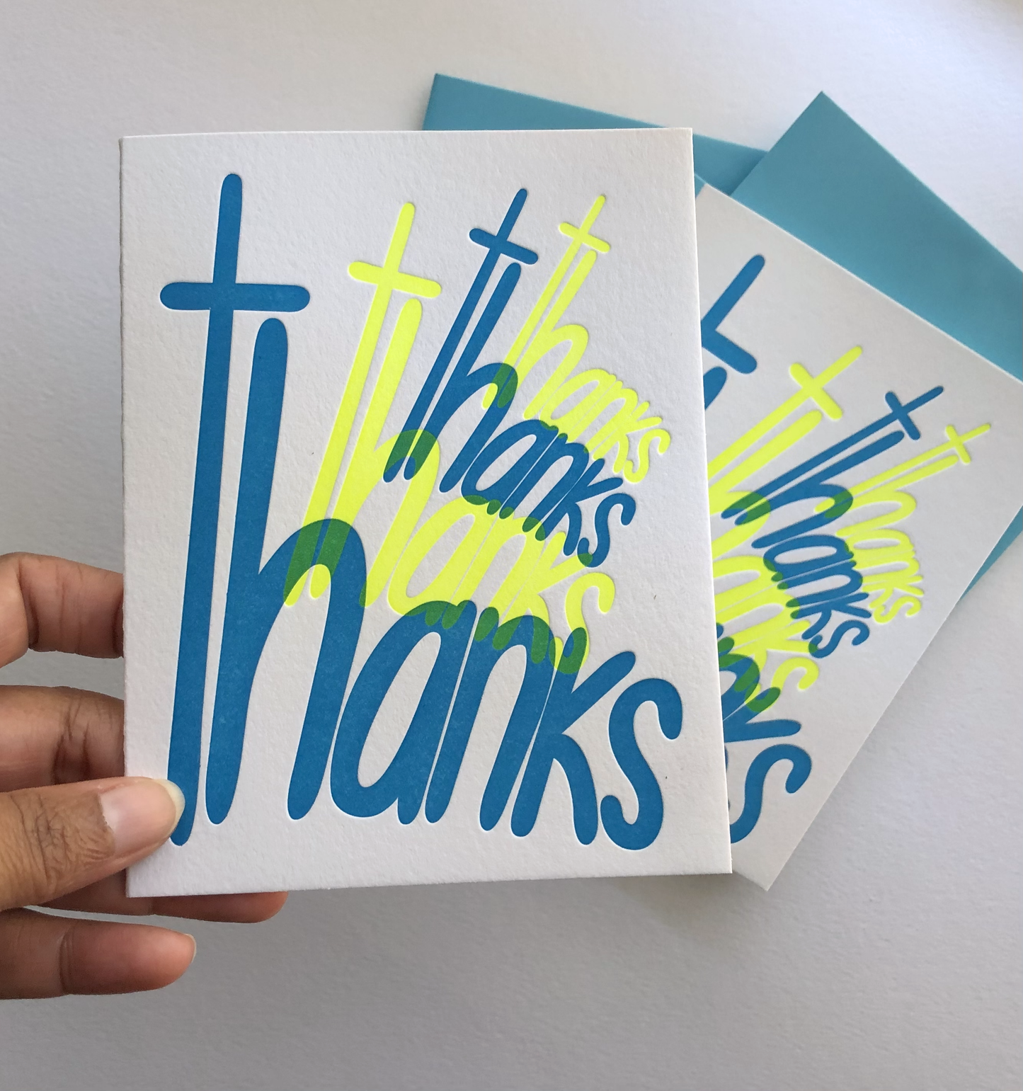 Leaning Tower of Thanks, Letterpress Card