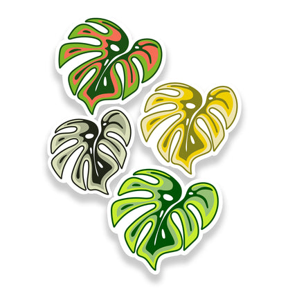 Monstera Leaf Sticker Pack | Cute Stickers