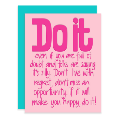 Do it | Letterpress Card