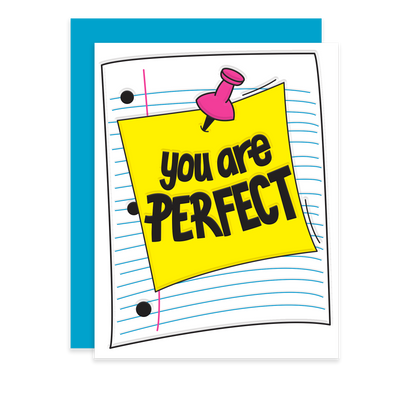 You are Perfect note | Letterpress Card